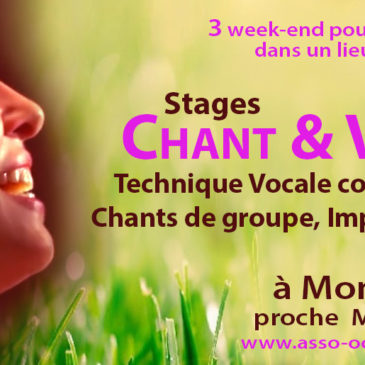 3 week-ends Stages VOIX & CHANT à MONTPELLIER